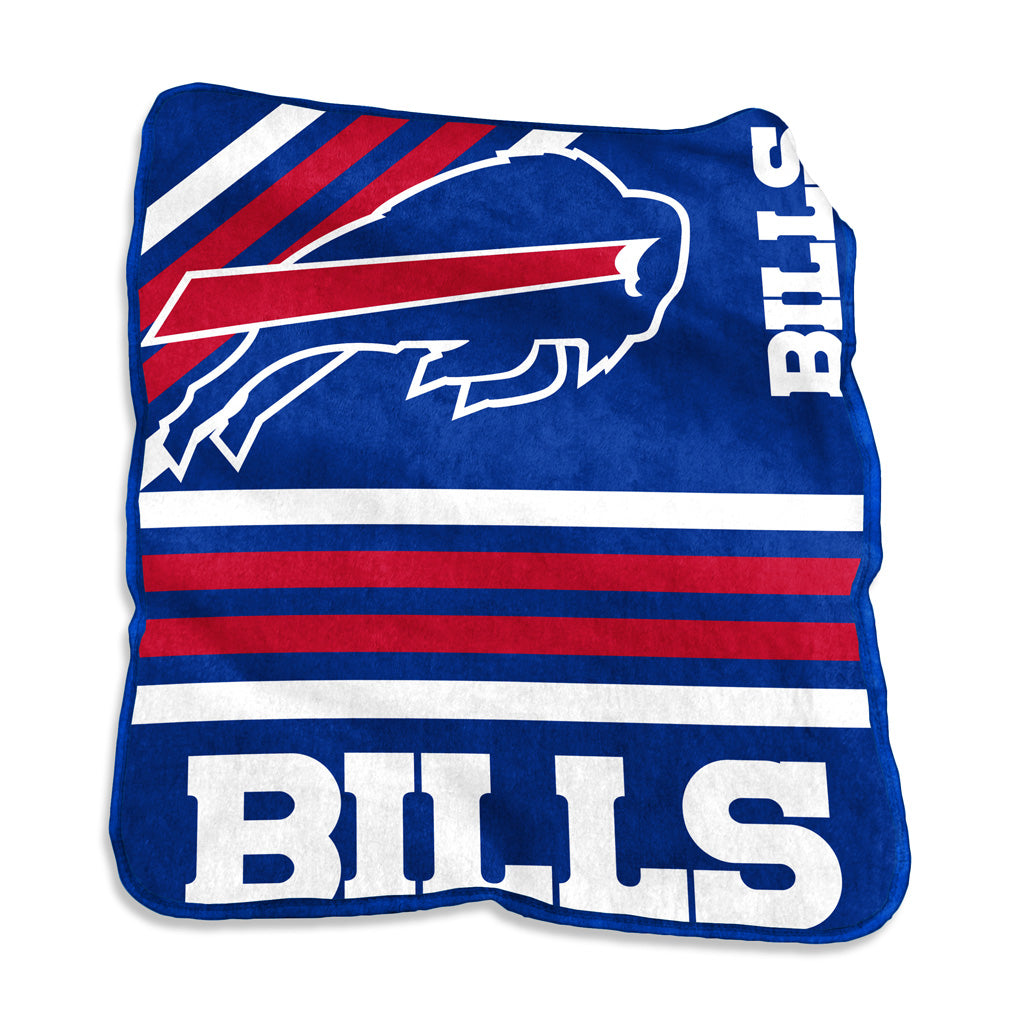 NFL Buffalo Bills Logo Brands 50" x 60" Raschel Blanket - Blue