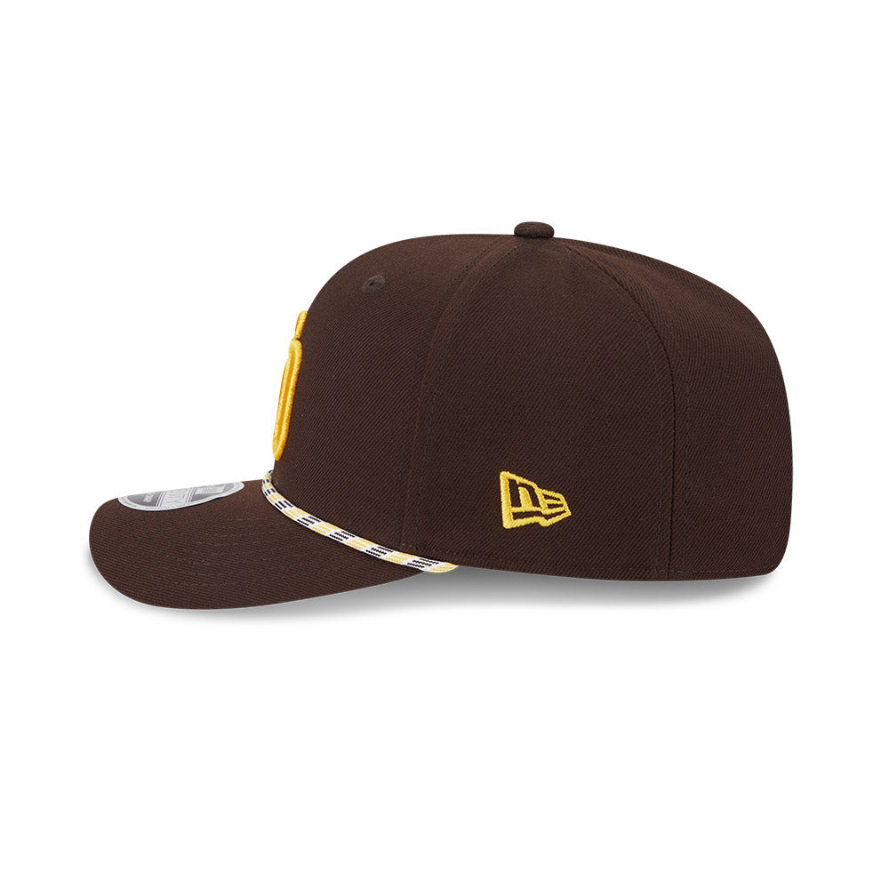 MLB San Diego Padres New Era Multicolor Rope 9SEVENTY Stretch-Snapback Hat - Brown