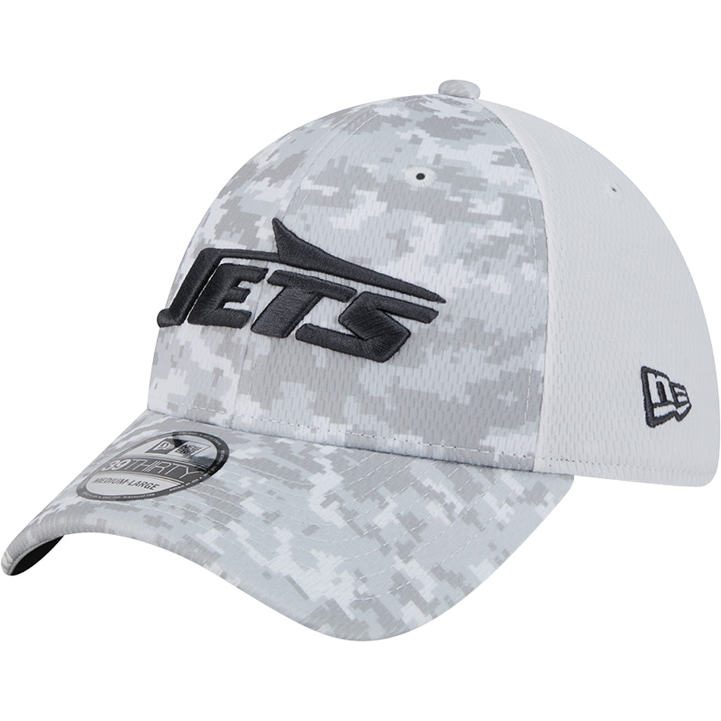 NFL New York Jets New Era 2024 Salute to Service 39THIRTY Flex Fit Hat - White
