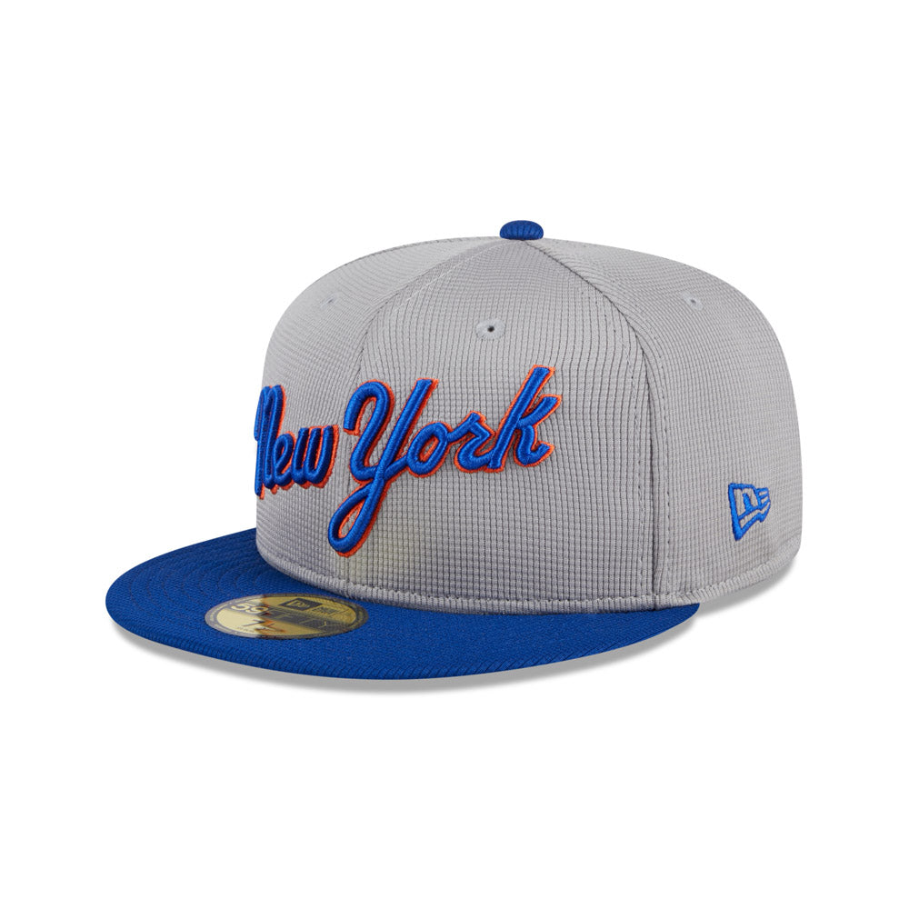 MLB New York Mets New Era 2025 Batting Practice 59FIFTY Fitted Hat - Gray