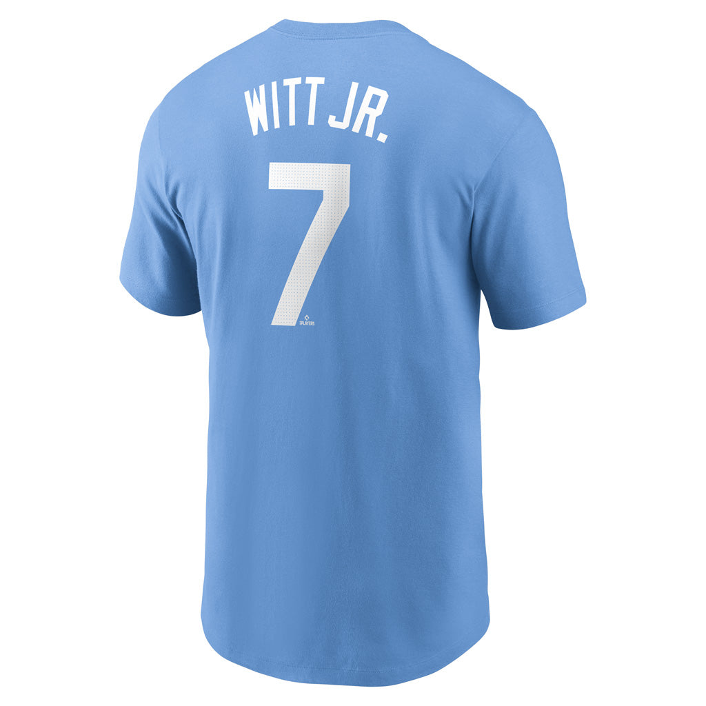 MLB Kansas City Royals Bobby Witt Jr. Nike FUSE Name & Number T-Shirt - Blue