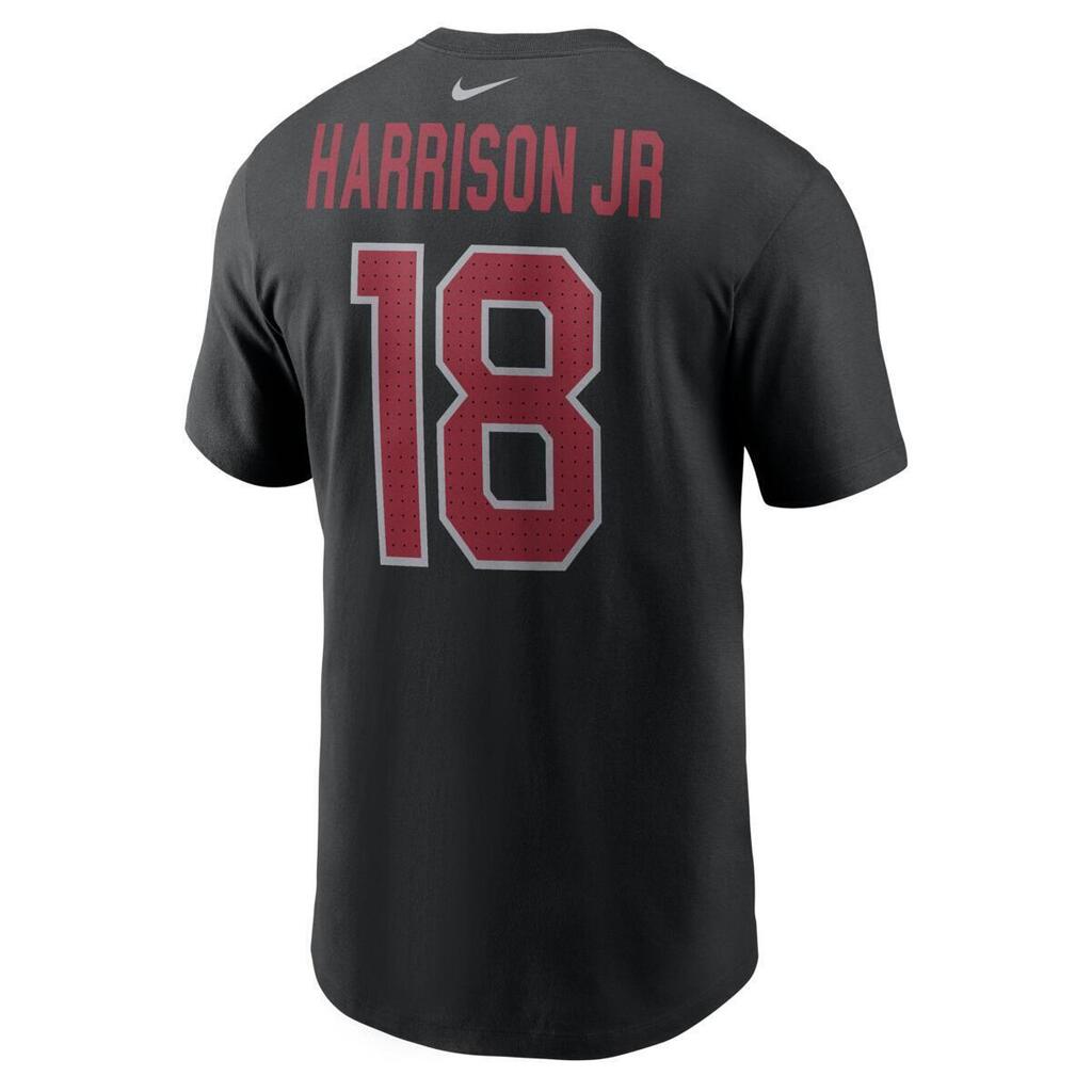 NFL Arizona Cardinals Marvin Harrison Jr. Nike Name & Number T-Shirt - Black