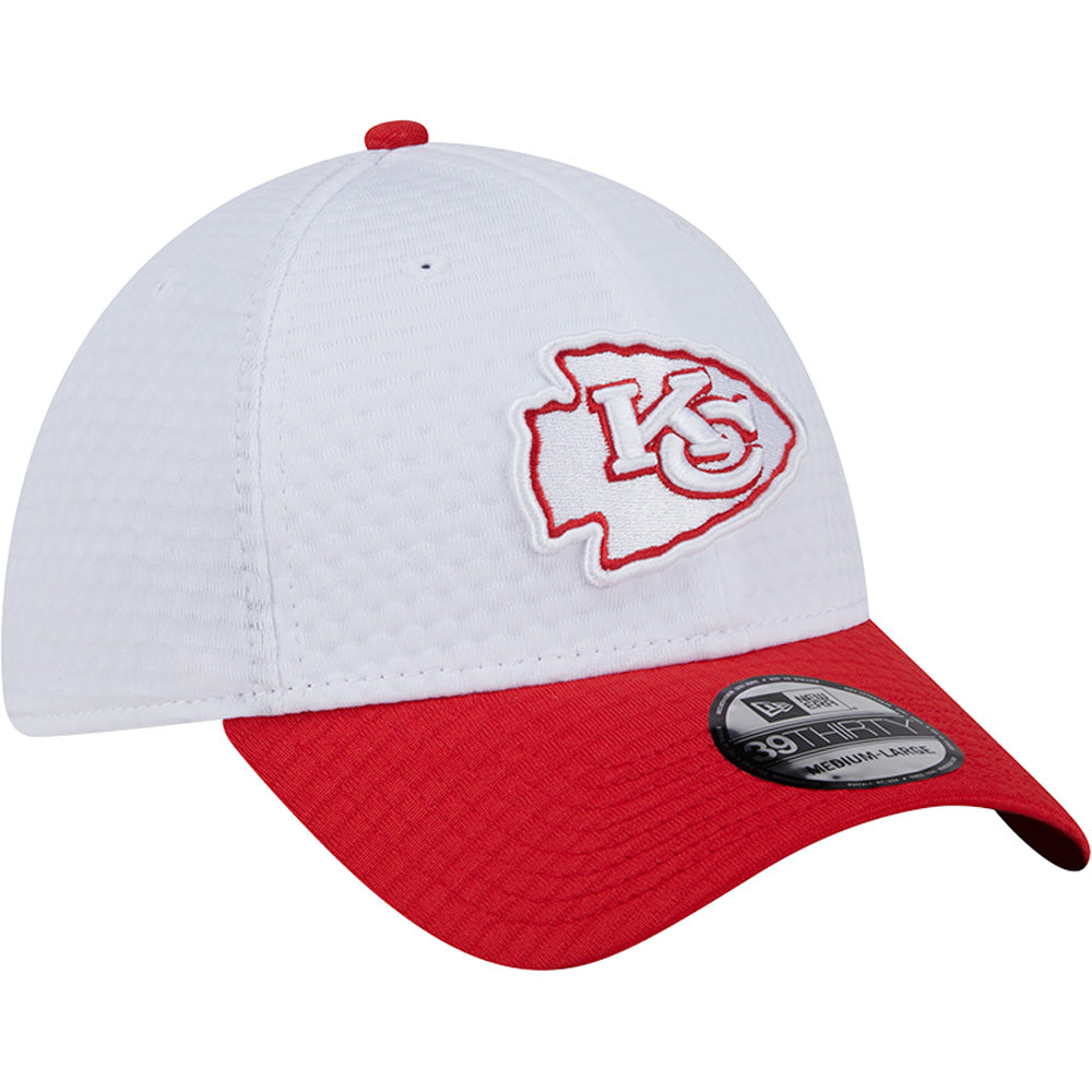 NFL Kansas City Chiefs New Era 2024 Training 39THIRTY Flex Fit Hat - White