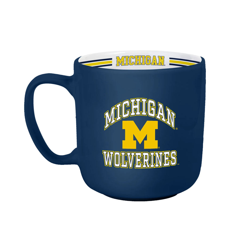NCAA Michigan Wolverines Logo Brands 15oz Stripe Mug