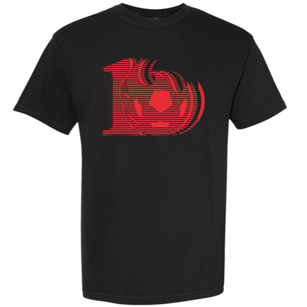 Phoenix Rising adidas Red 10th Anniversary Repeating T-Shirt - Black