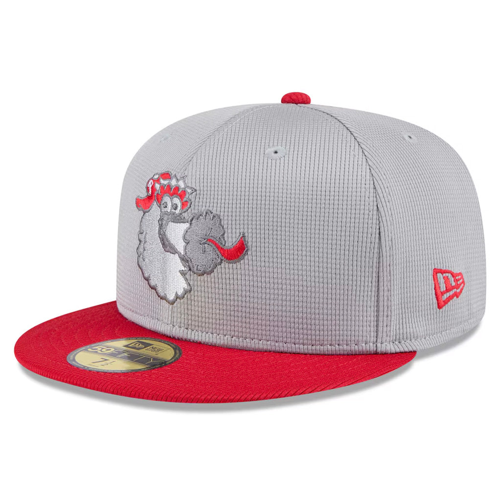 MLB Philadelphia Phillies New Era 2025 Graphite Batting Practice 59FIFTY Fitted Hat - Graphite