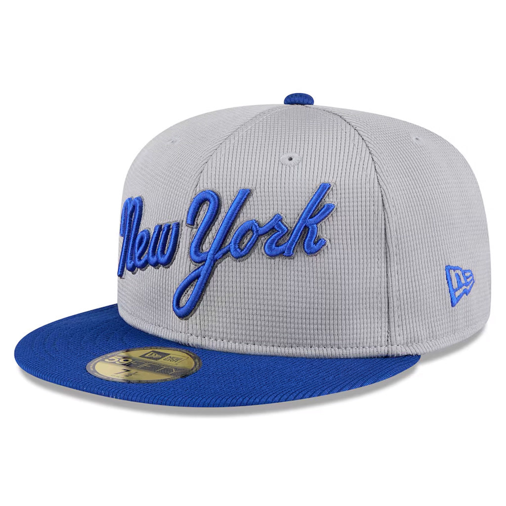 MLB New York Mets New Era 2025 Graphite Batting Practice 59FIFTY Fitted Hat - Graphite