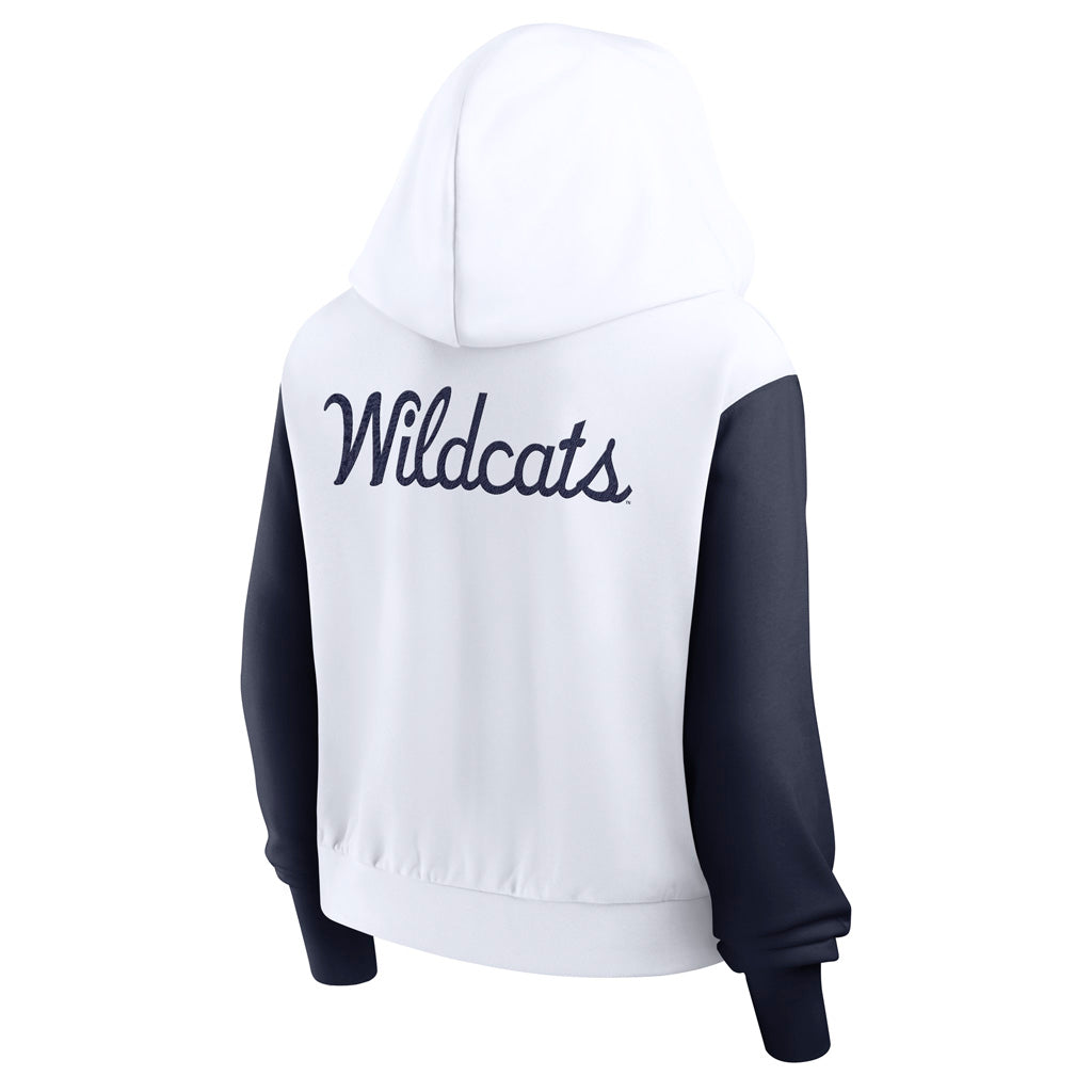 NCAA Arizona Wildcats Women's Nike Colorblock Script Full Zip Hoodie - White