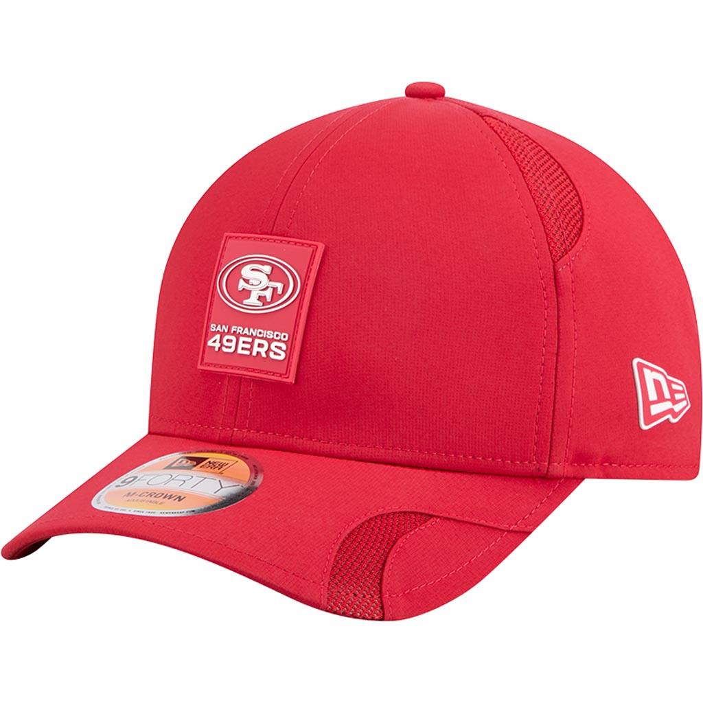 NFL San Francisco 49ers New Era 2025 Sideline 9FORTY M-Crown Snapback Hat - Red