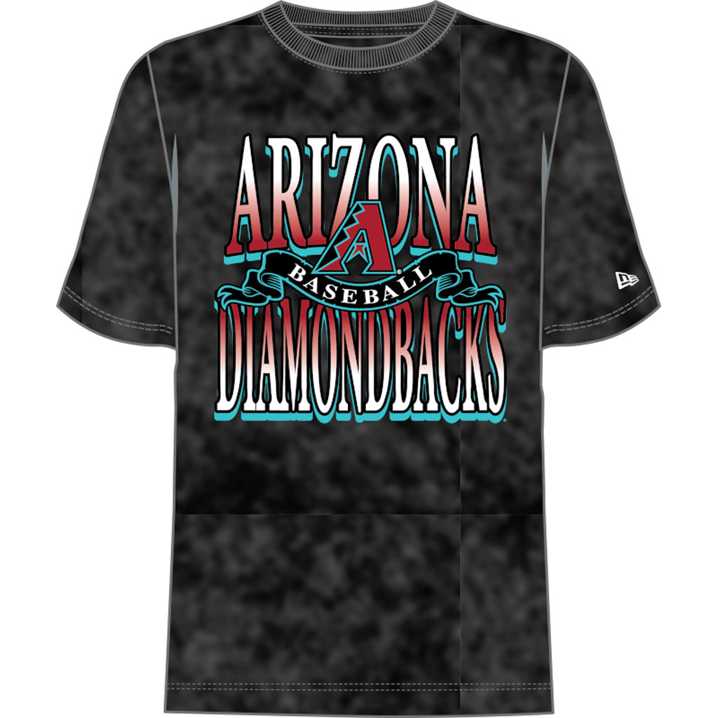 MLB Arizona Diamondbacks New Era Washed Banner T-Shirt - Black