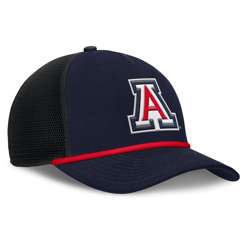 NCAA Arizona Wildcats Nike Primary Logo Mesh Snapback Trucker Hat - Navy