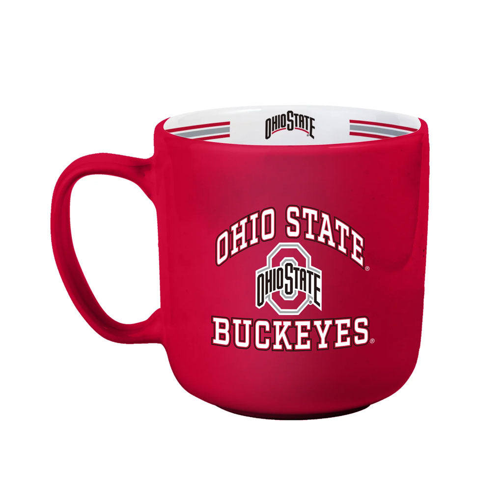NCAA Ohio State Buckeyes Logo Brands 15oz Stripe Mug