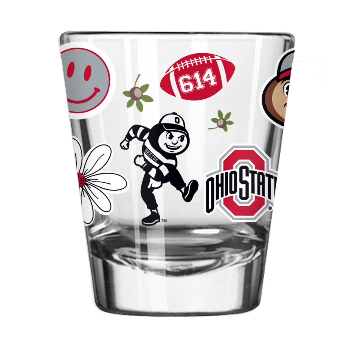 NCAA Ohio State Buckeyes Logo Brands Native Shot Glass