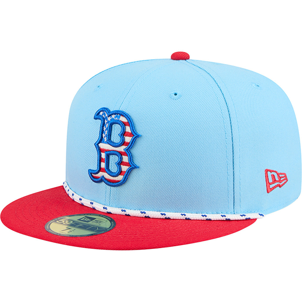 MLB Boston Red Sox New Era 2025 4th of July 59FIFTY Fitted Hat - Blue