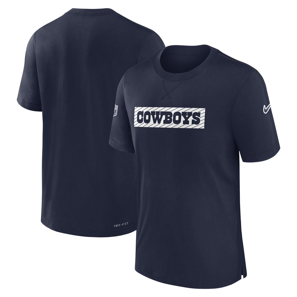 NFL Dallas Cowboys Nike Sideline Player Performance T-Shirt - Navy