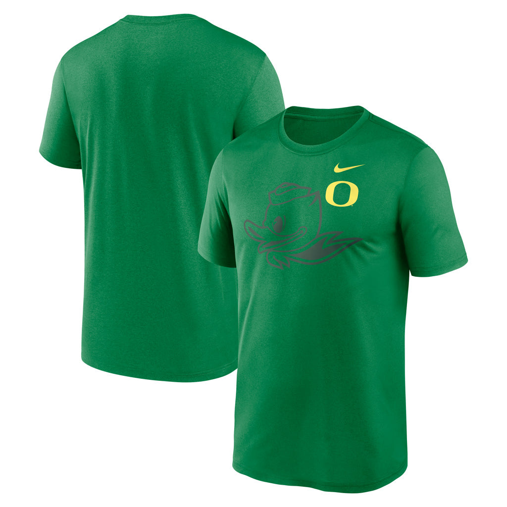 NCAA Oregon Ducks Nike Shadow Logo Legend T-Shirt - Green