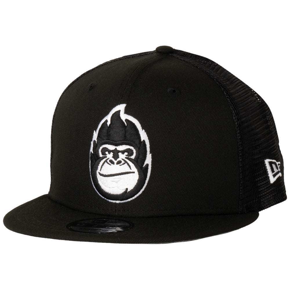 NBA Phoenix Suns New Era Gorilla Black & White Trucker 9FIFTY Snapback Hat - Black