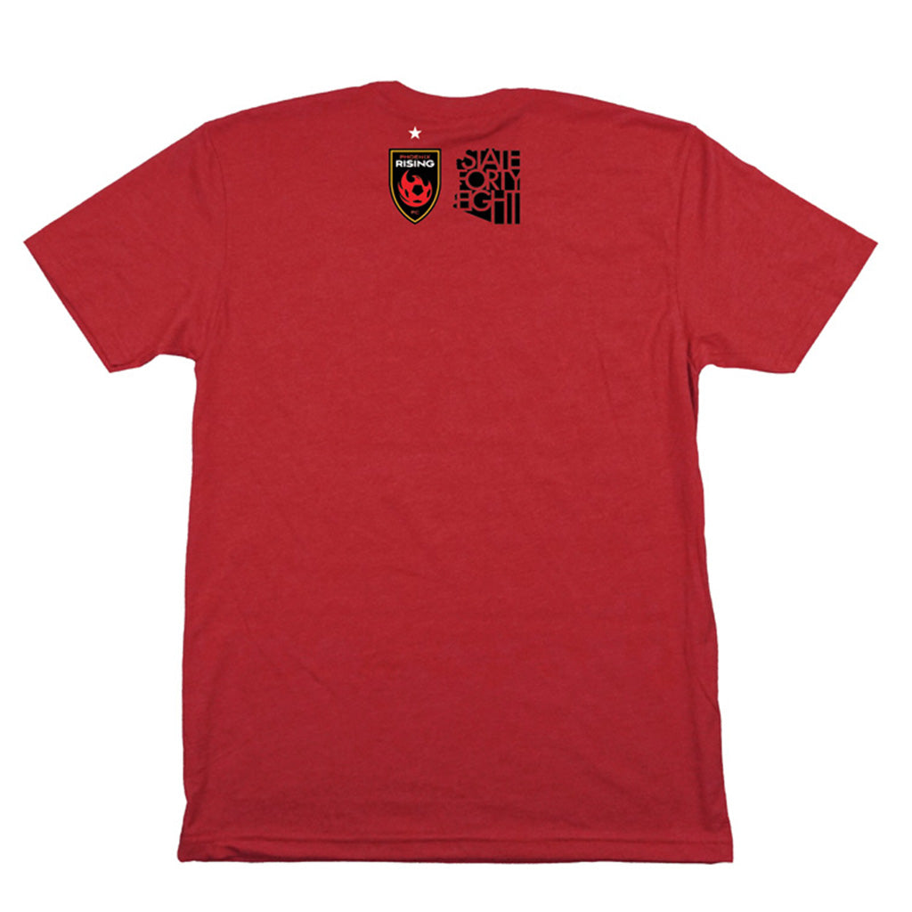 Phoenix Rising State Forty Eight Desert Ball T-Shirt - Red