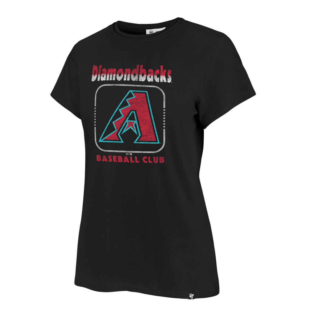 MLB Arizona Diamondbacks Women's '47 In Stereo Frankie T-Shirt - Black