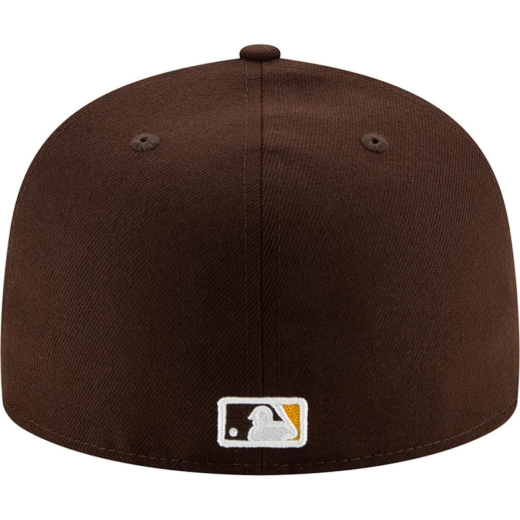 MLB San Diego Padres Youth New Era Home Authentic Collection 59FIFTY Fitted Hat - Brown