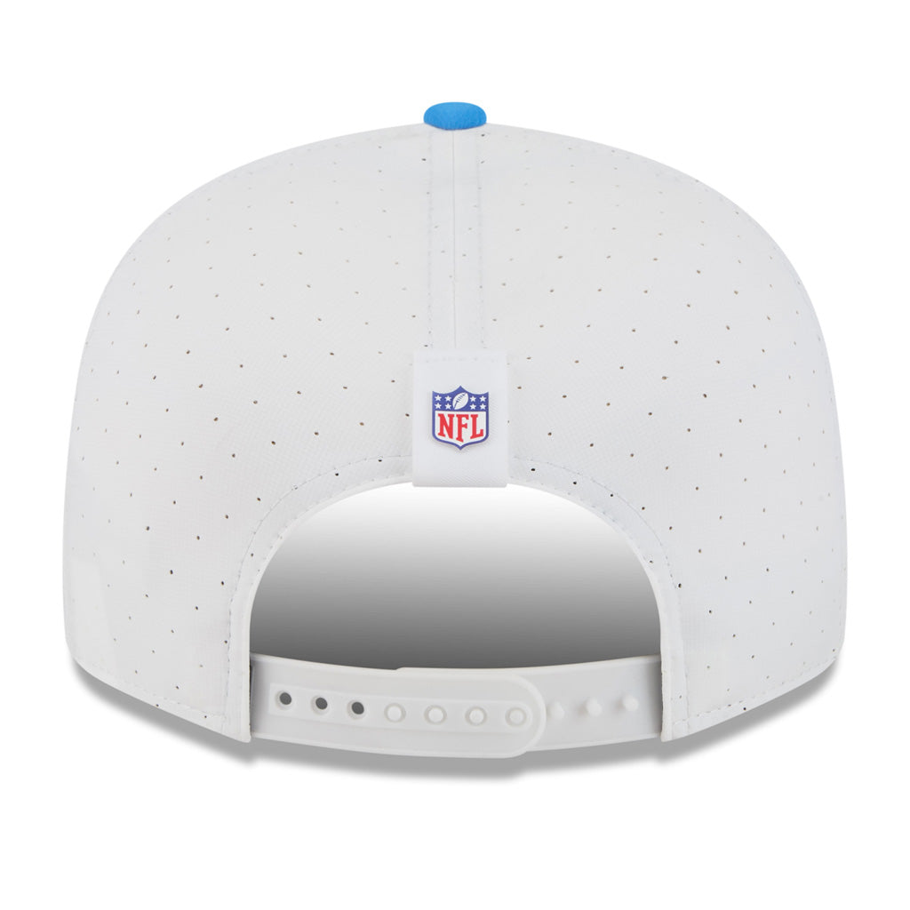 NFL Los Angeles Chargers New Era 2025 Training 9FIFTY Split Panel Snapback Hat - White
