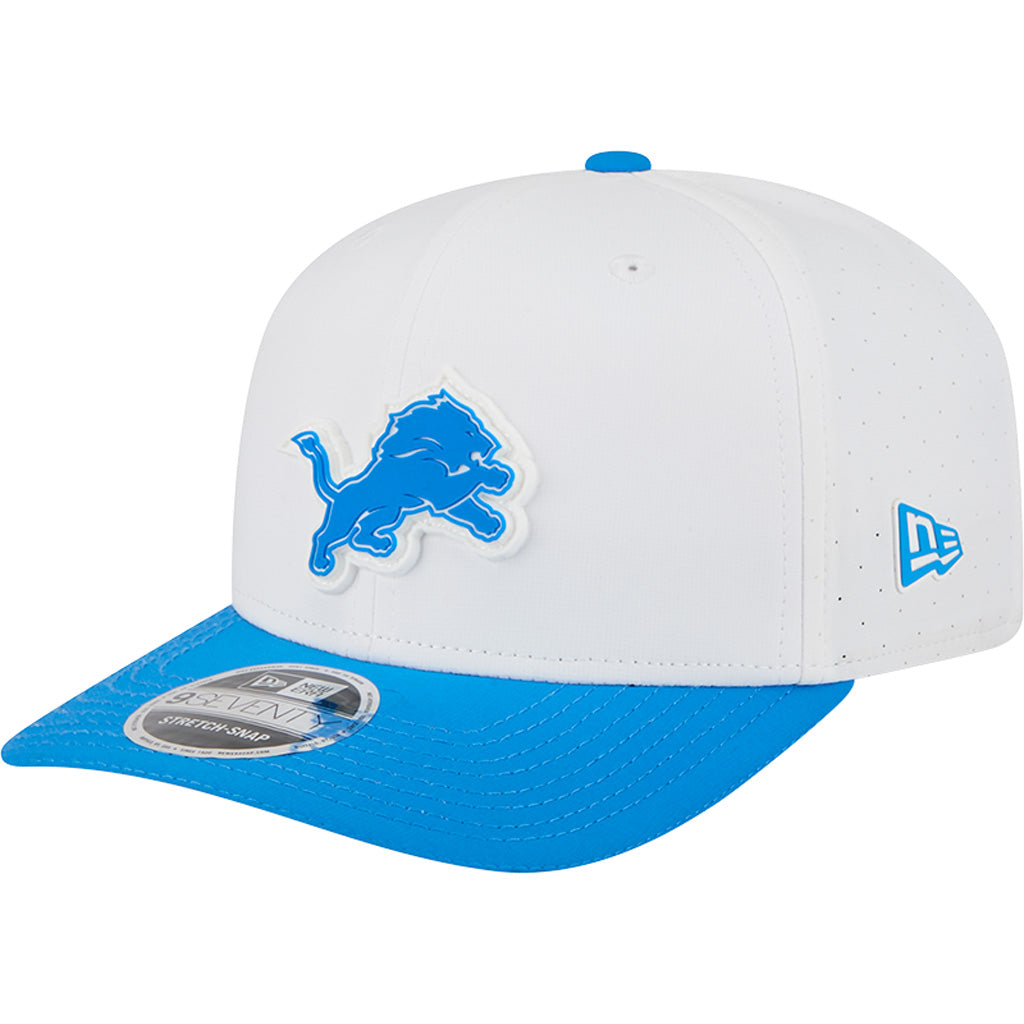 NFL Detroit Lions New Era 2025 Training 9SEVENTY Stretch-Snapback Hat - White