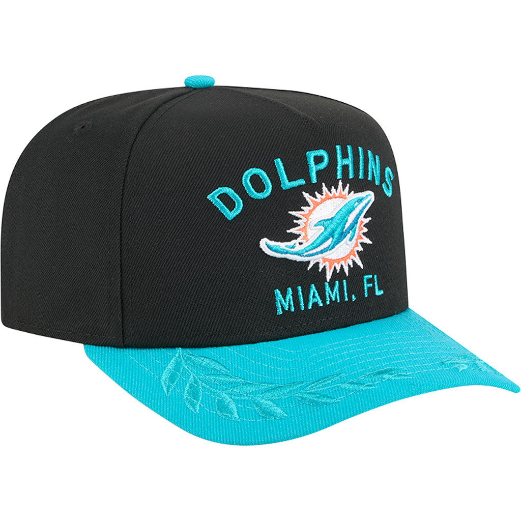NFL Miami Dolphins New Era 2025 Draft 9FIFTY A-Frame Hat - Black