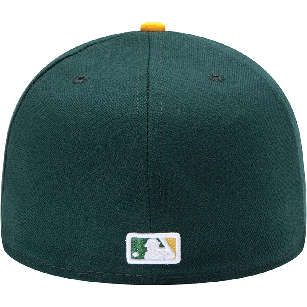 MLB Oakland Athletics Youth New Era Home Authentic Collection 59FIFTY Fitted Hat - Green