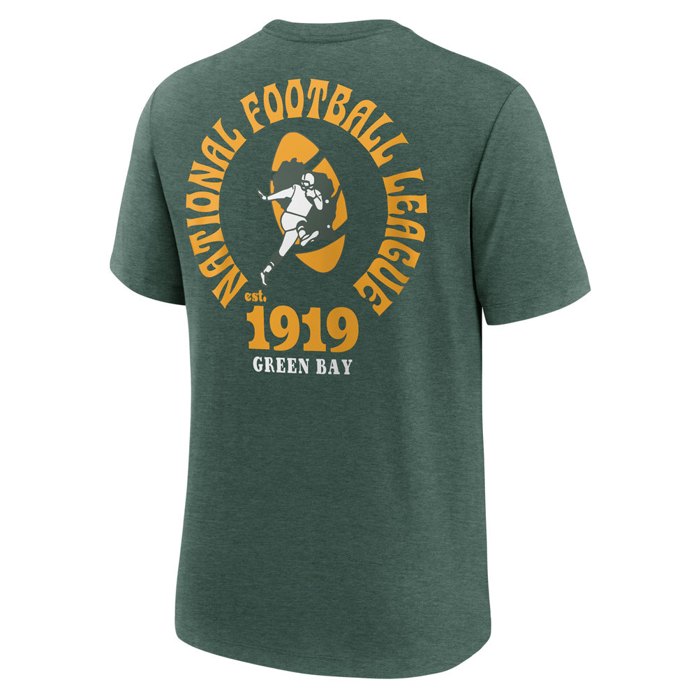 NFL Green Bay Packers Nike 2-Hit Tri-Blend T-Shirt - Green