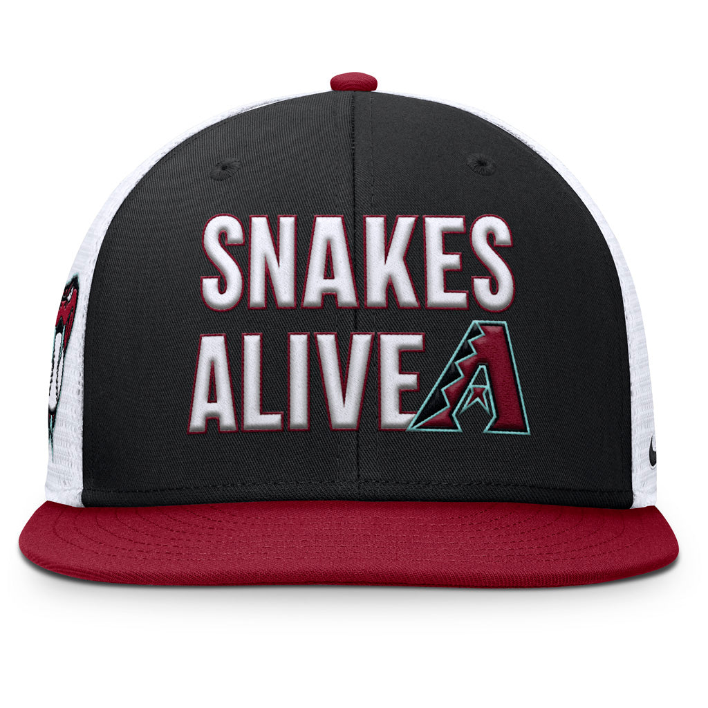 MLB Arizona Diamondbacks Nike Local Trucker Snapback Hat - Black