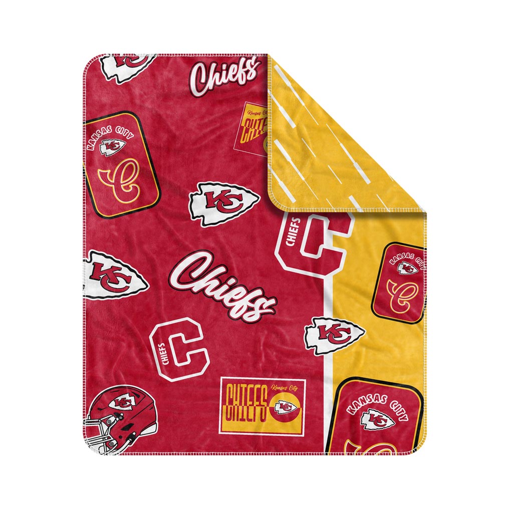 NFL Kansas City Chiefs Logo Brands Dream Weave Blanket - Red