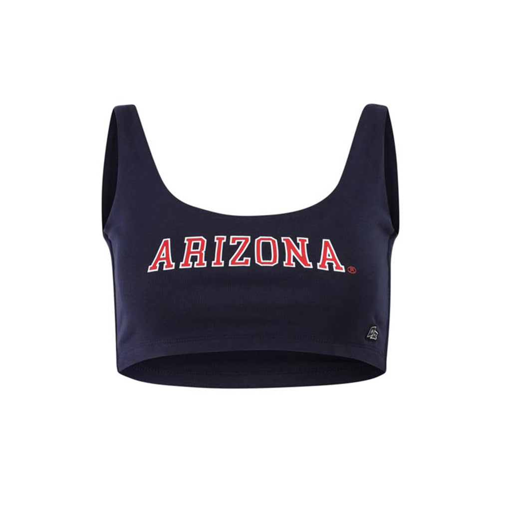 NCAA Arizona Wildcats Women's Hype & Vice Scoop Neck Top - Navy