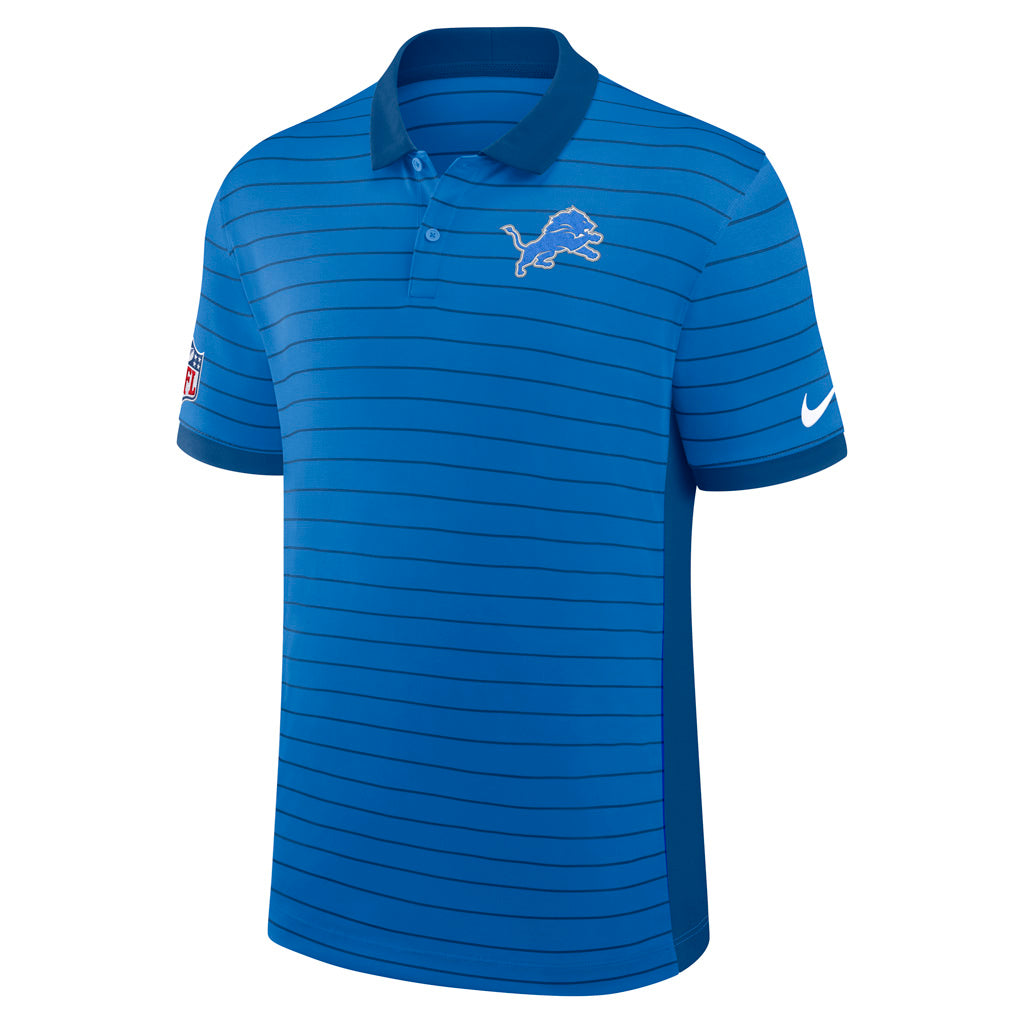 NFL Detroit Lions Nike 2025 Dri-Fit Striped Polo - Navy