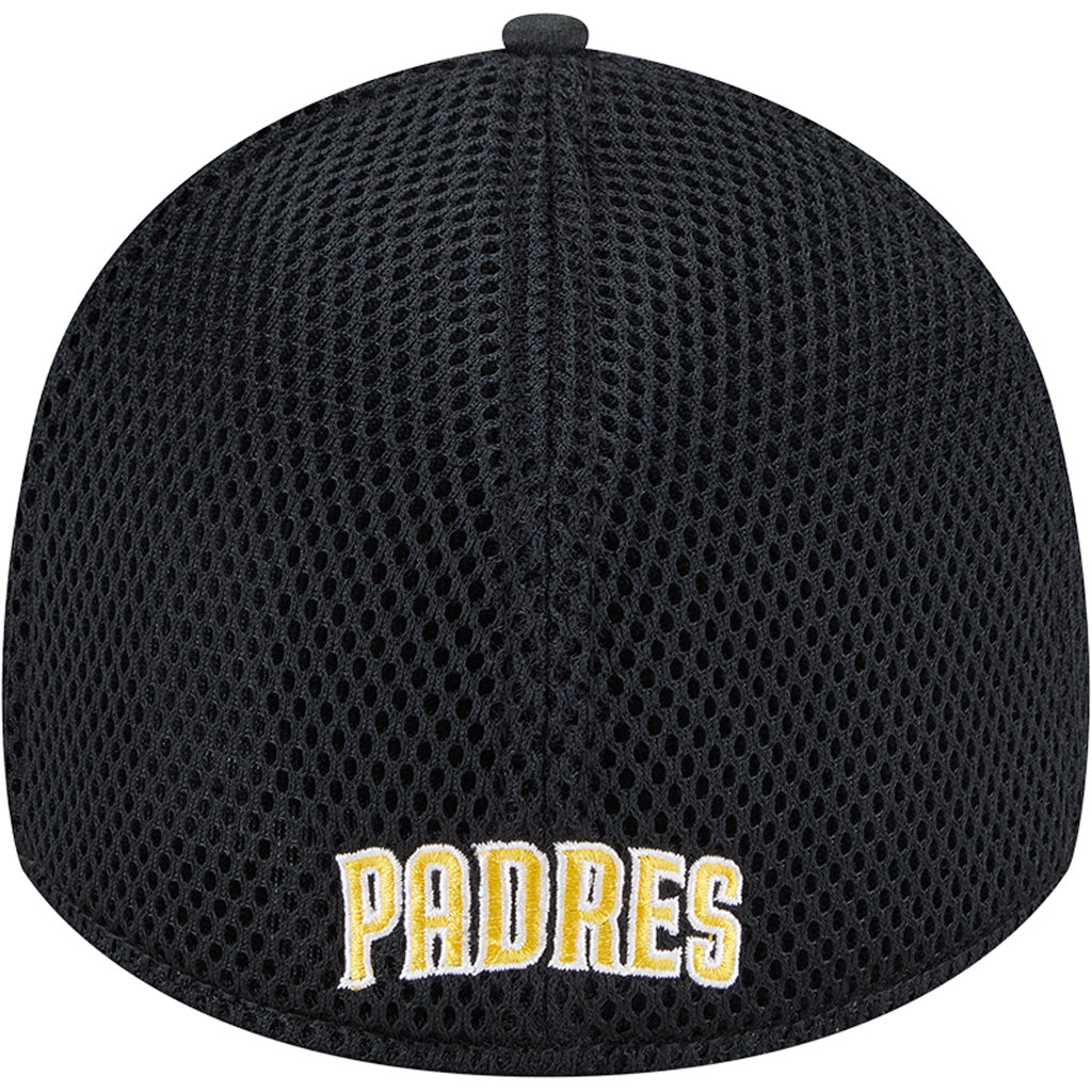 MLB San Diego Padres New Era Black Camo 39THIRTY Flex Fit Hat - Black