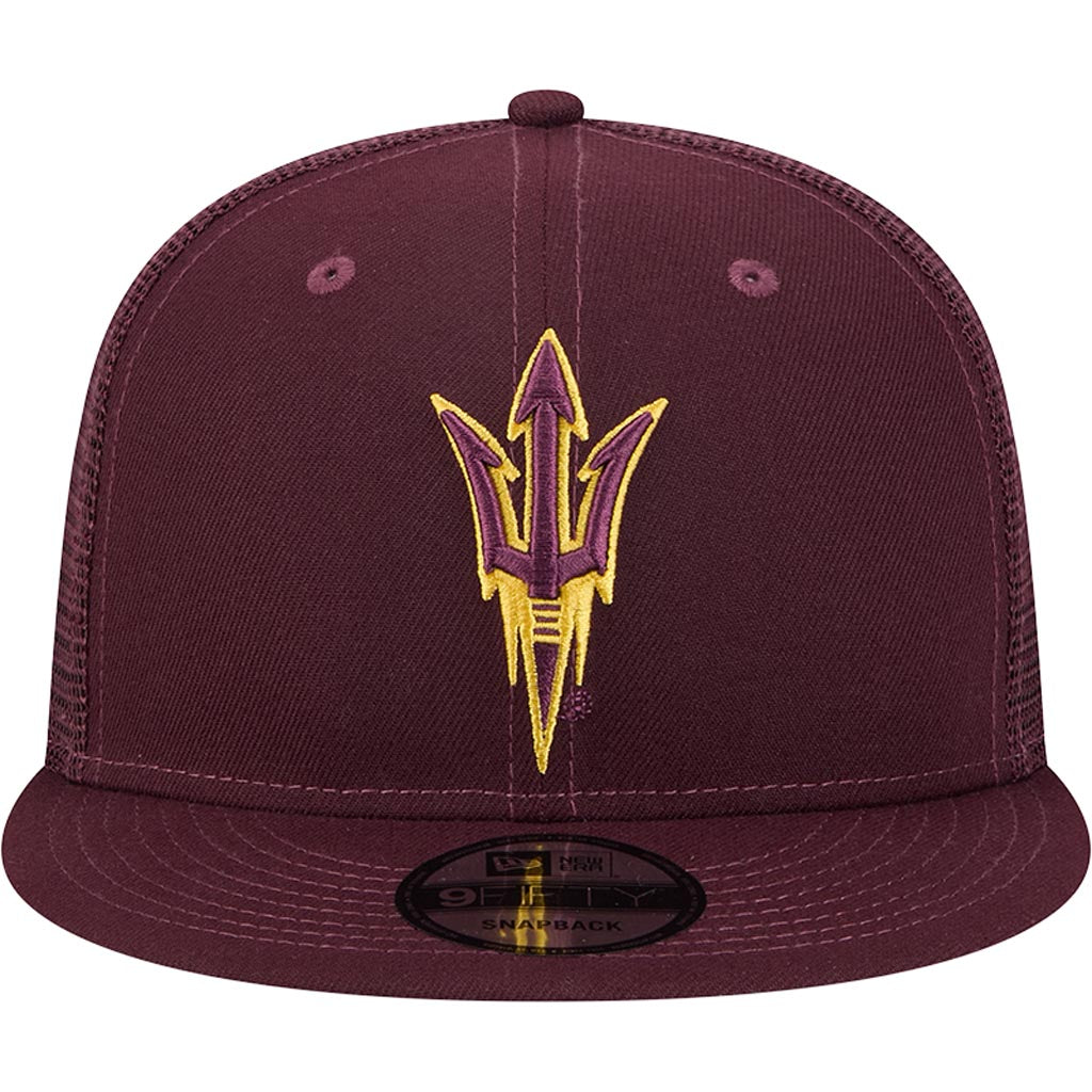 NCAA Arizona State Sun Devils New Era 9FIFTY Snapback Trucker Hat - Maroon