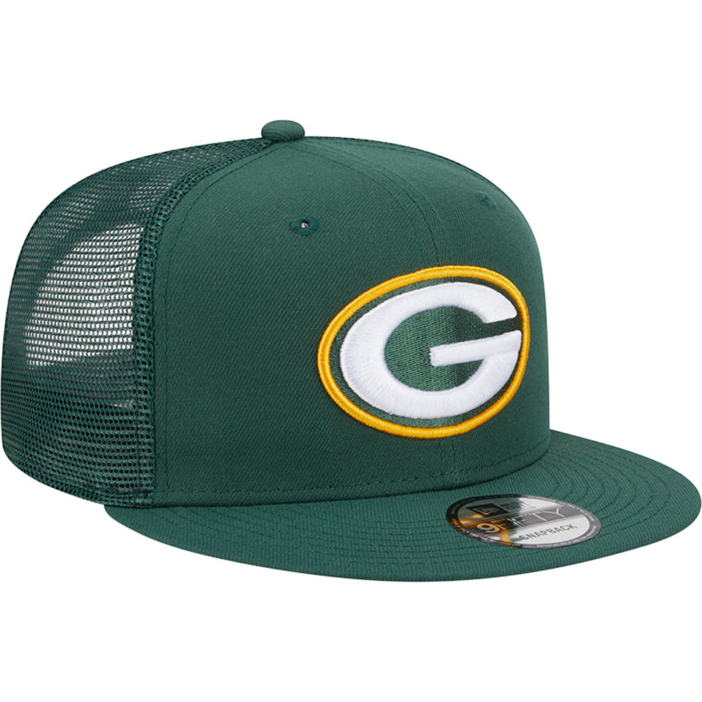 NFL Green Bay Packers New Era 9FIFTY Snapback Trucker Hat - Green
