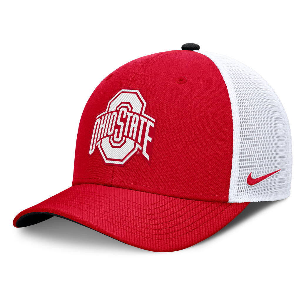 NCAA Ohio State Buckeyes Nike Primetime Trucker Snapback Hat - Red