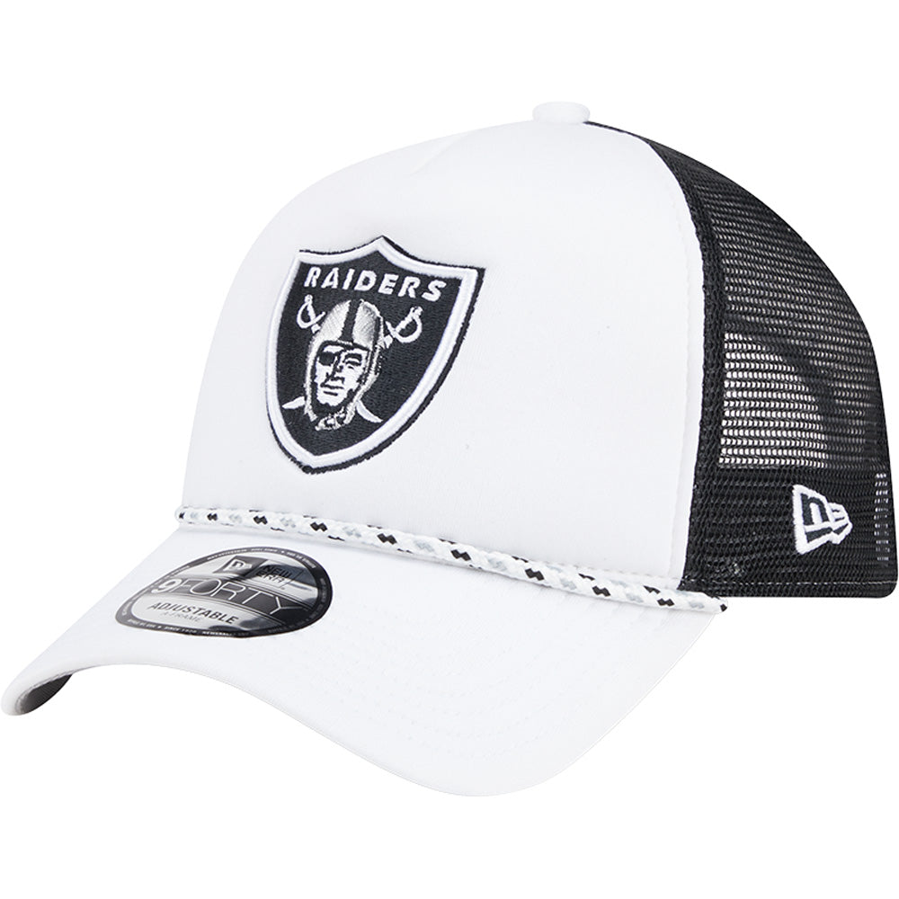 NFL Las Vegas Raiders New Era Court Sport 9FORTY A-Frame Adjustable Hat