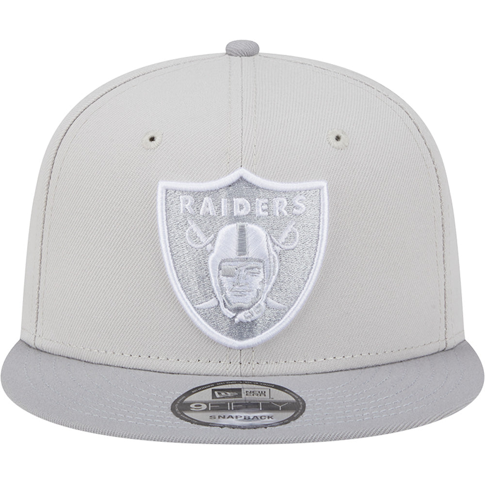NFL Las Vegas Raiders New Era Two-Tone Color Pack Overcast 9FIFTY Snapback Hat