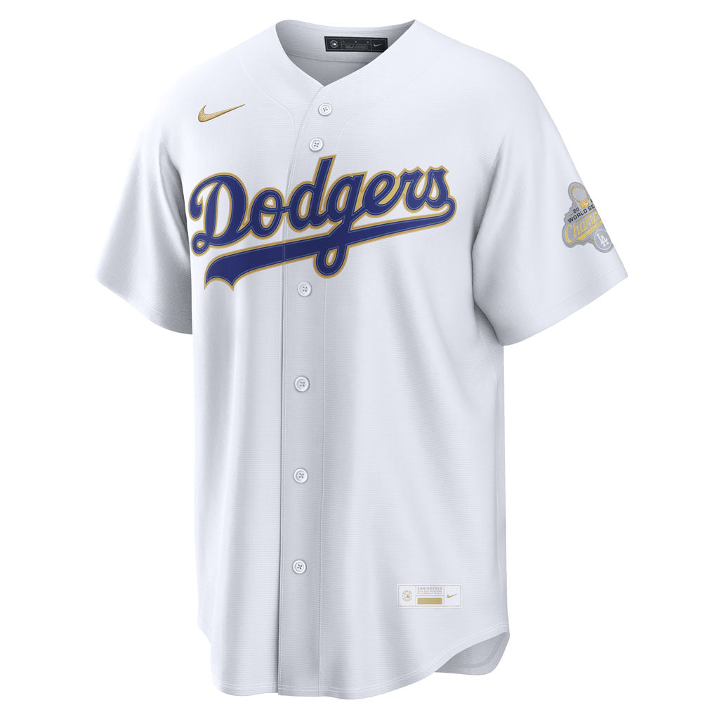 MLB Los Angeles Dodgers Nike 2026 Gold Stadium Jersey - White