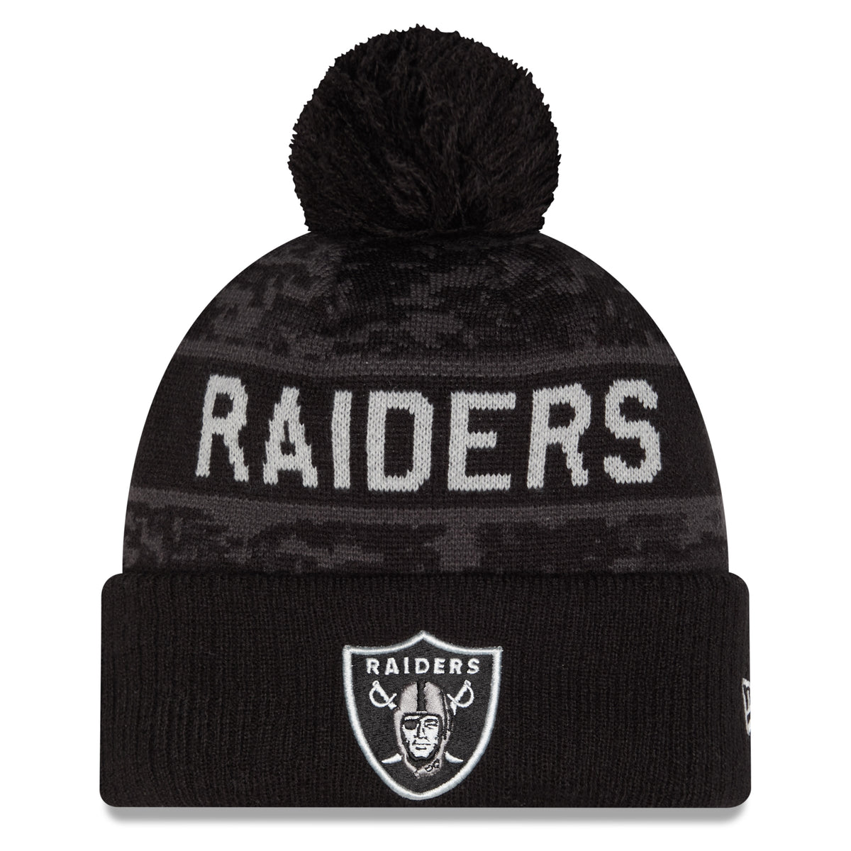 NFL Las Vegas Raiders New Era 2026 Salute to Service Knit- Black