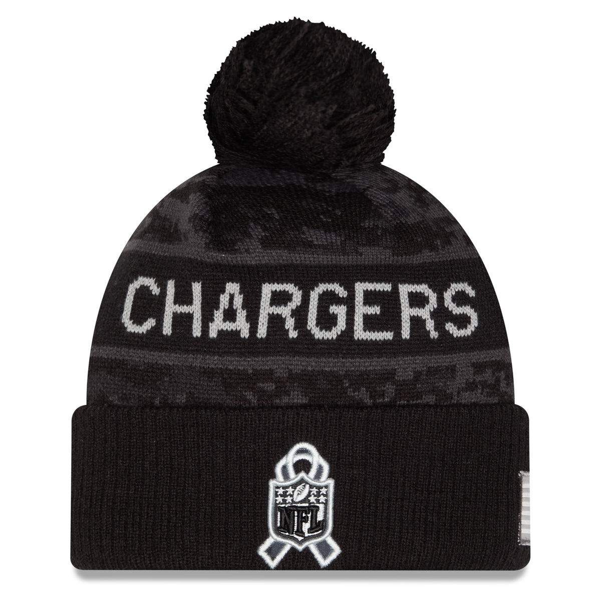 NFL Los Angeles Chargers New Era 2026 Salute to Service Knit- Black