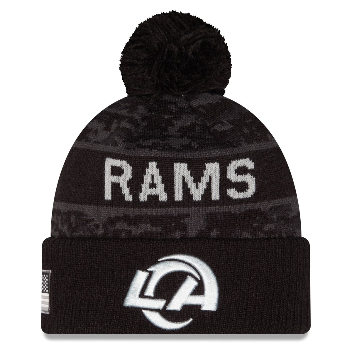 NFL Los Angeles Rams New Era 2026 Salute to Service Knit- Black