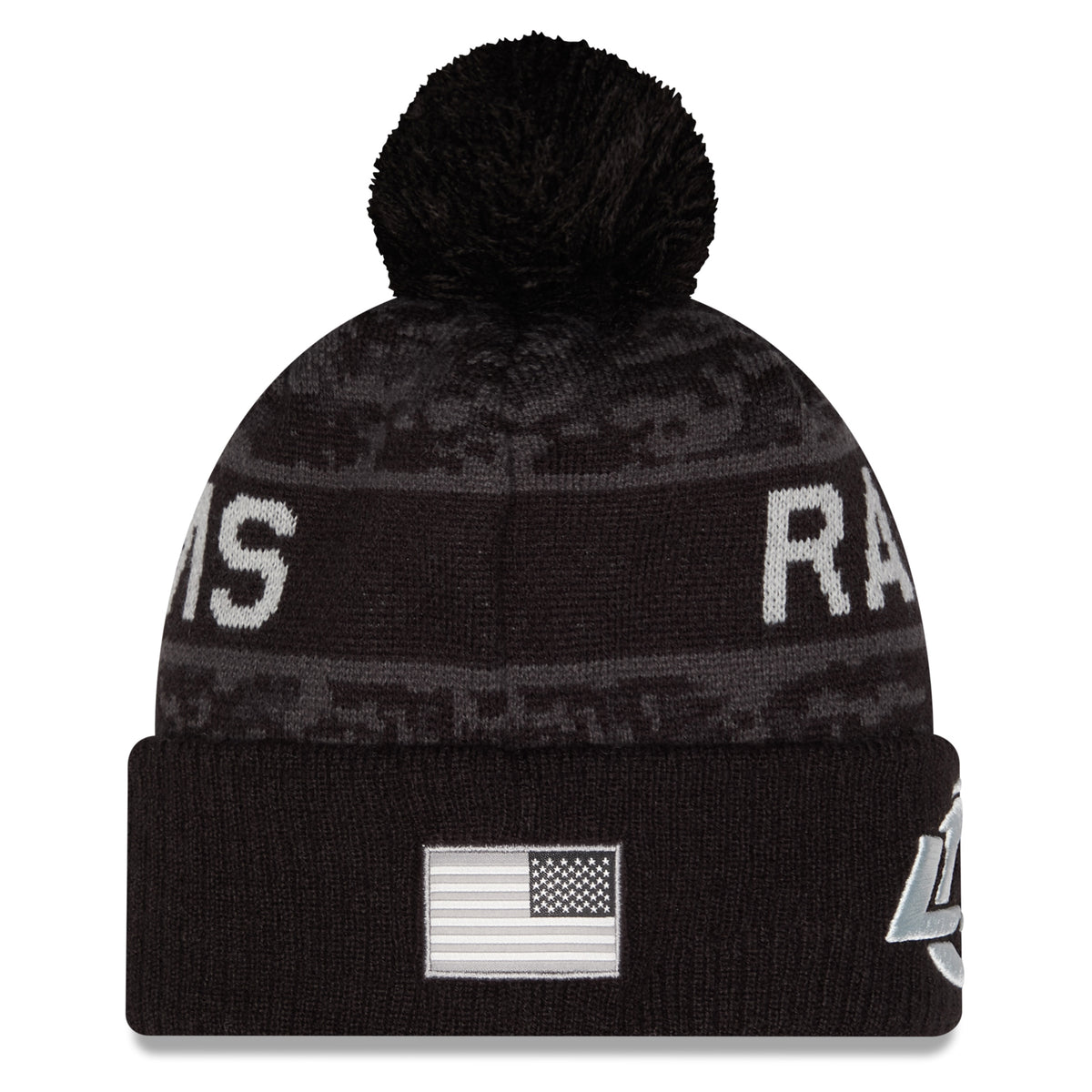 NFL Los Angeles Rams New Era 2026 Salute to Service Knit- Black