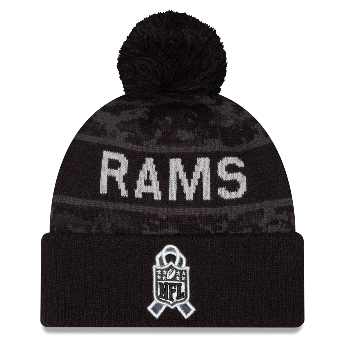 NFL Los Angeles Rams New Era 2026 Salute to Service Knit- Black