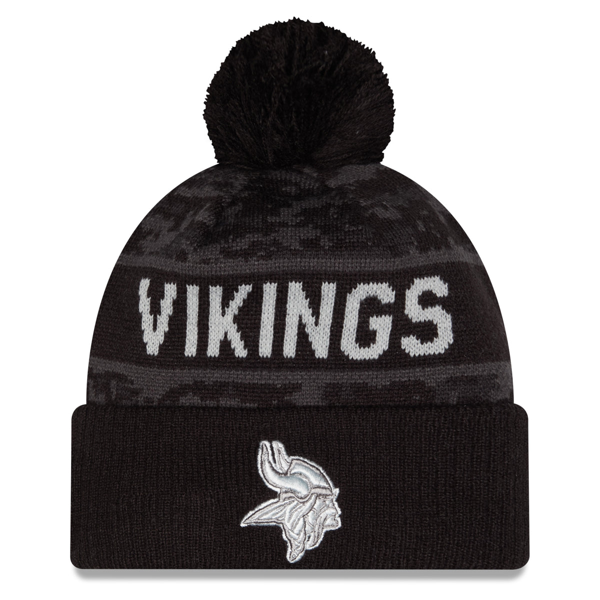 NFL Minnesota Vikings New Era 2026 Salute to Service Knit- Black