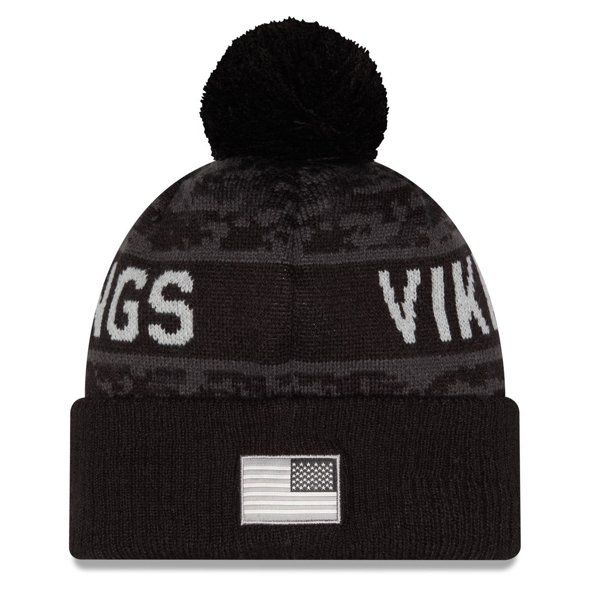 NFL Minnesota Vikings New Era 2026 Salute to Service Knit- Black