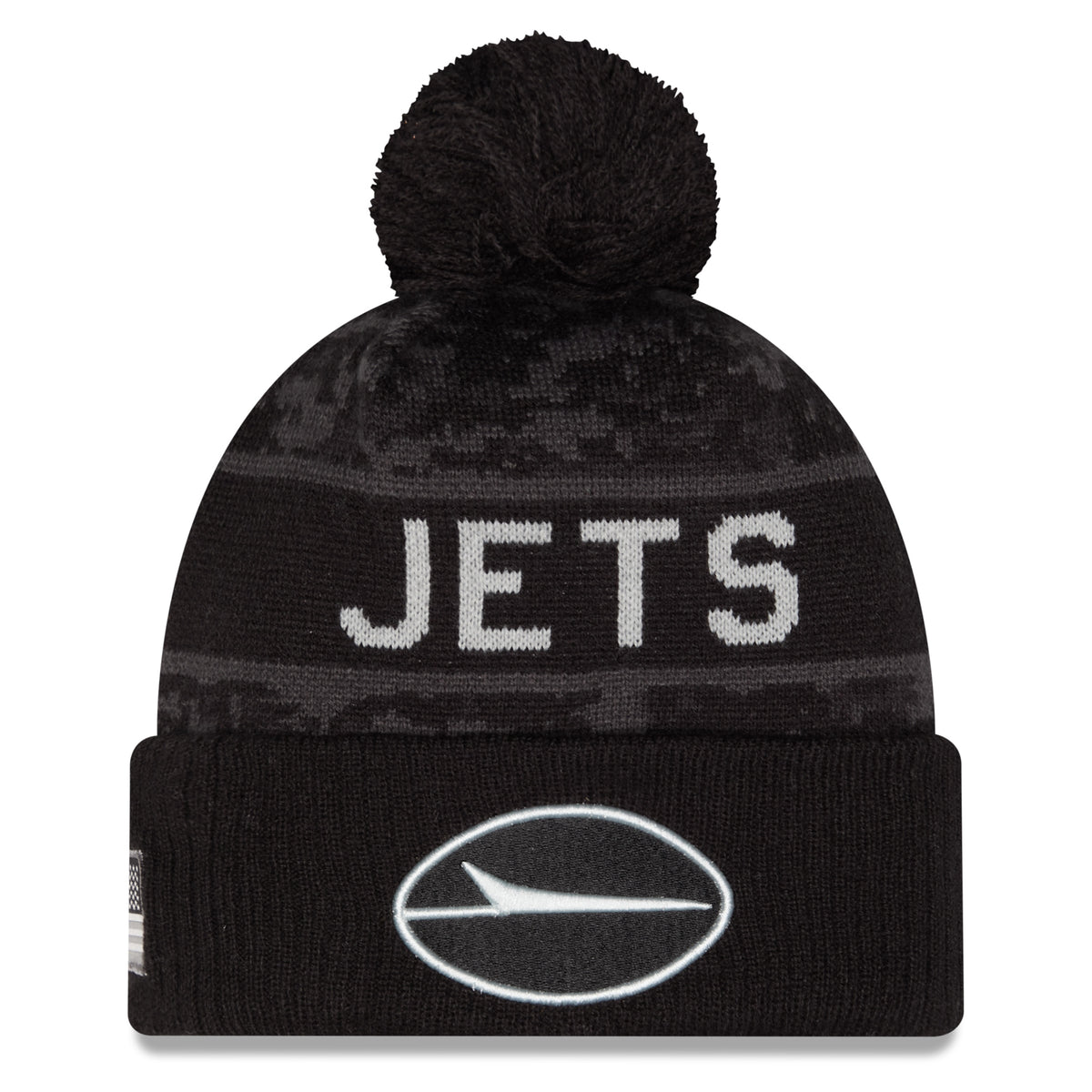NFL New York Jets New Era 2026 Salute to Service Knit- Black