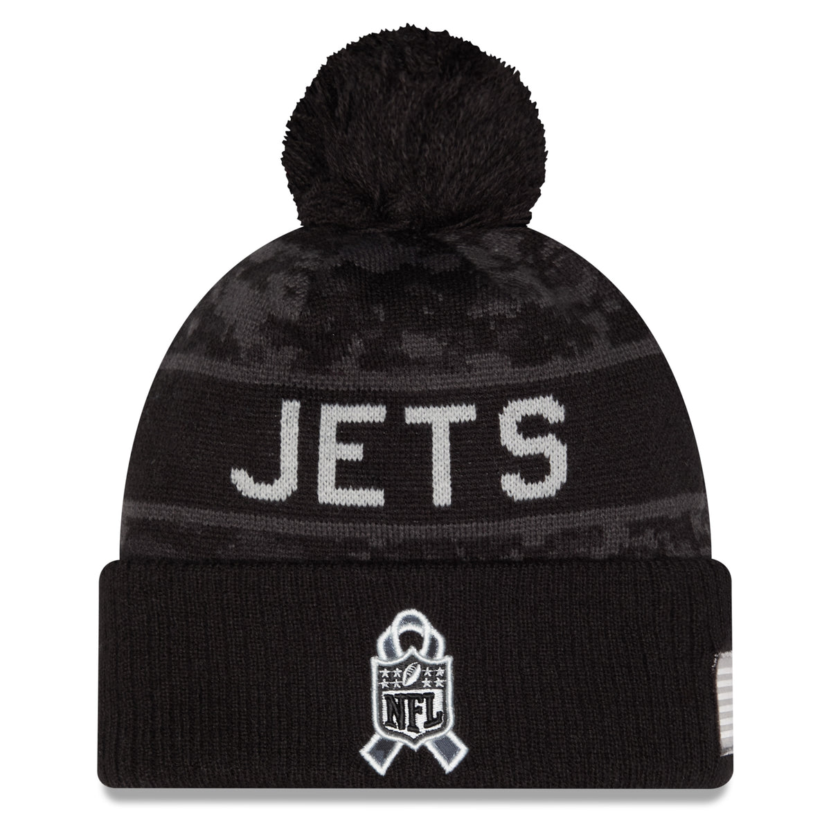 NFL New York Jets New Era 2026 Salute to Service Knit- Black