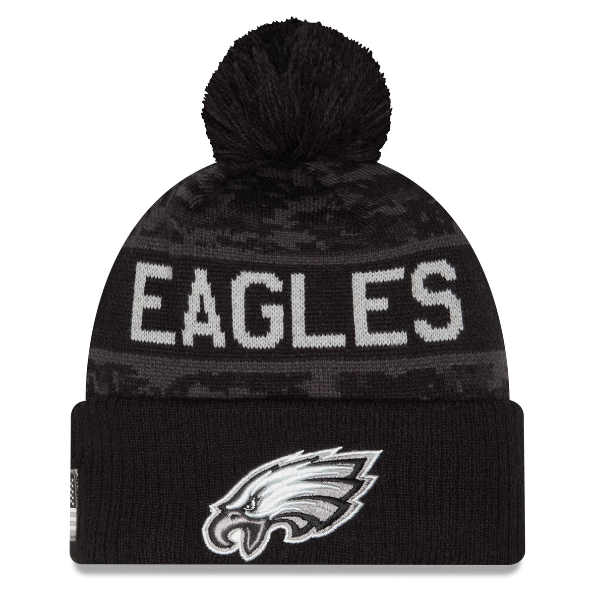NFL Philadelphia Eagles New Era 2026 Salute to Service Knit- Black